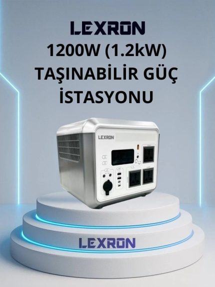 Lexron PPS-1200 1200W 1152Wh LiFePO4 Taşınabilir Güç İstasyonu