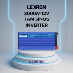 Lexron 3000W 12V Tam Sinüs İnverter | 220V AC