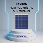 Lexron 42W 36 Hücre Polikristal Güneş Paneli