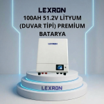 Lexron 51.2V 100Ah 5.12 kWh Duvar Tipi Lityum Batarya