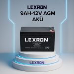 Lexron 12V 9Ah AGM UPS Aküsü